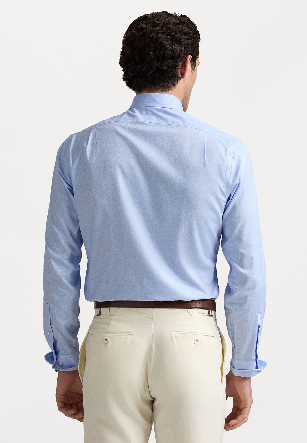Классическая рубашка CUSTOM FIT TEXTURED SHIRT Polo Ralph Lauren, светло-голубой — фото 3