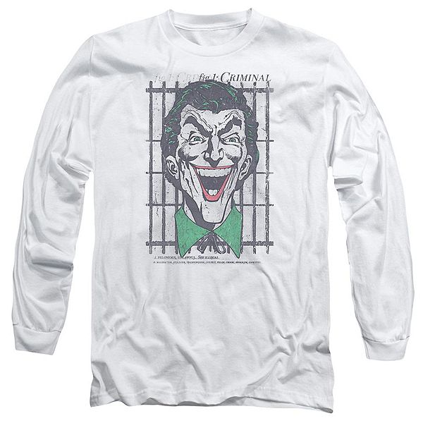 

Футболка с длинным рукавом DC Comics Criminal Licensed Character