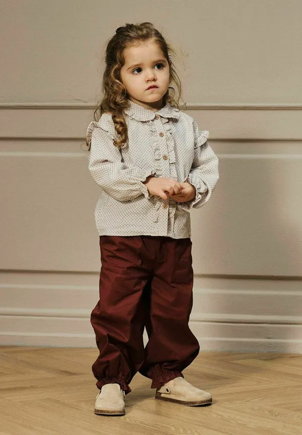 Свободная блузка на пуговицах Lil' Atelier, Pastel Parchment
