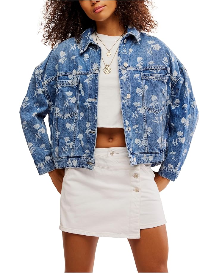 

Куртка Free People Opal Swing Denim Jacket, цвет Fallen Daisy