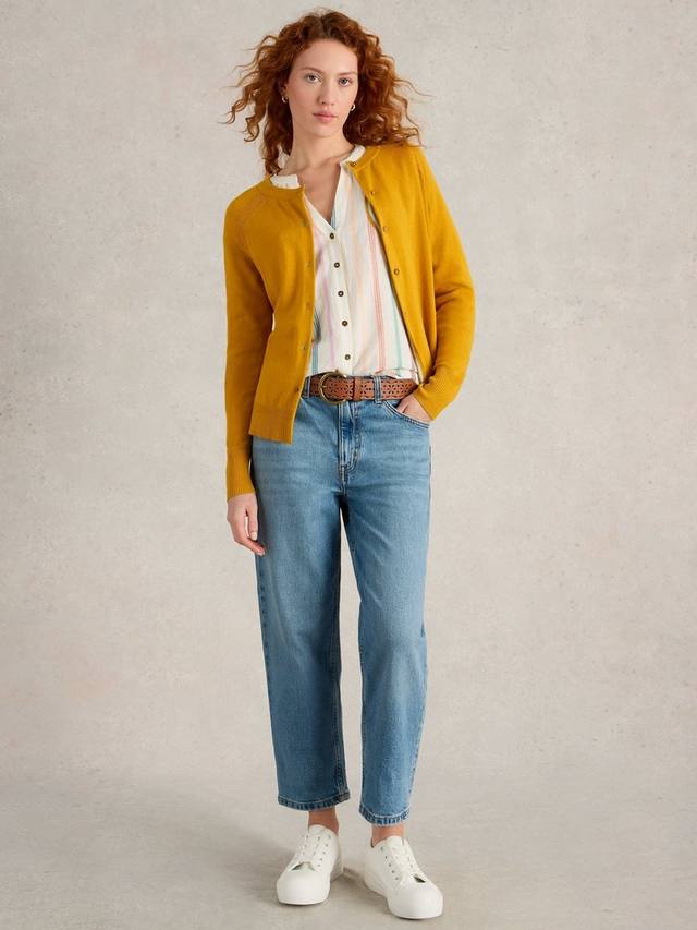

Кардиган из органического хлопка lulu White Stuff, цвет Mid Yellow