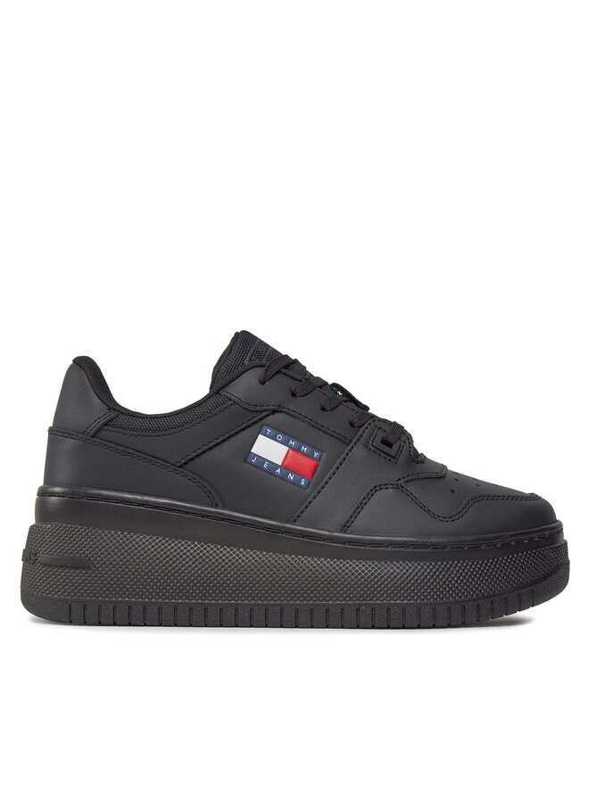 Кроссовки Tjw Retro Basket Flatform Ess Tommy Jeans, черный