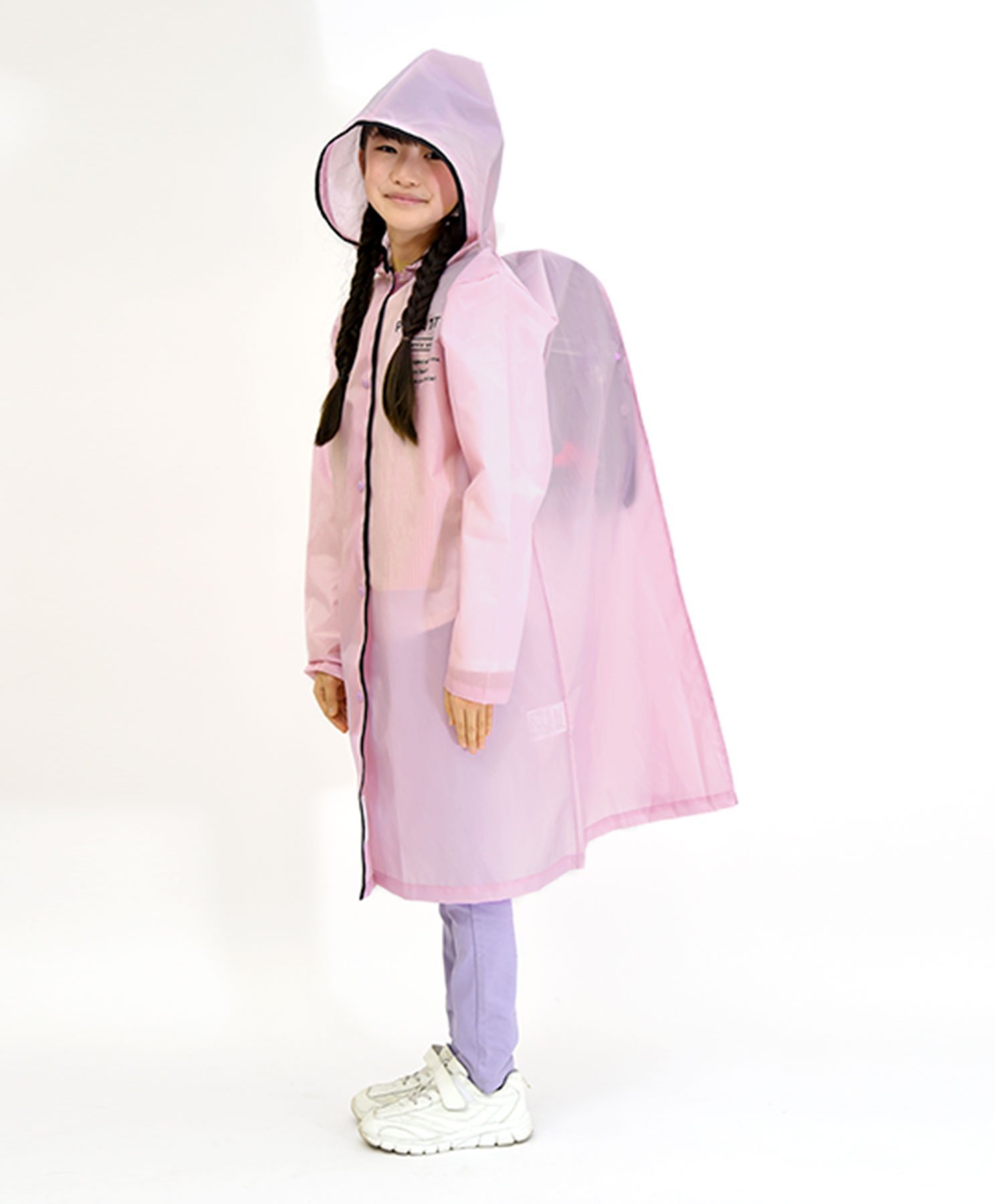 PINK-latte Розовый дождевик «Розовый латте», Cat Ear Blue — фото 2