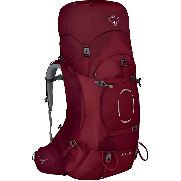

OSPREY 55-литровый 65-литровый походный рюкзак из нейлона разноцветный женский, Burgundy