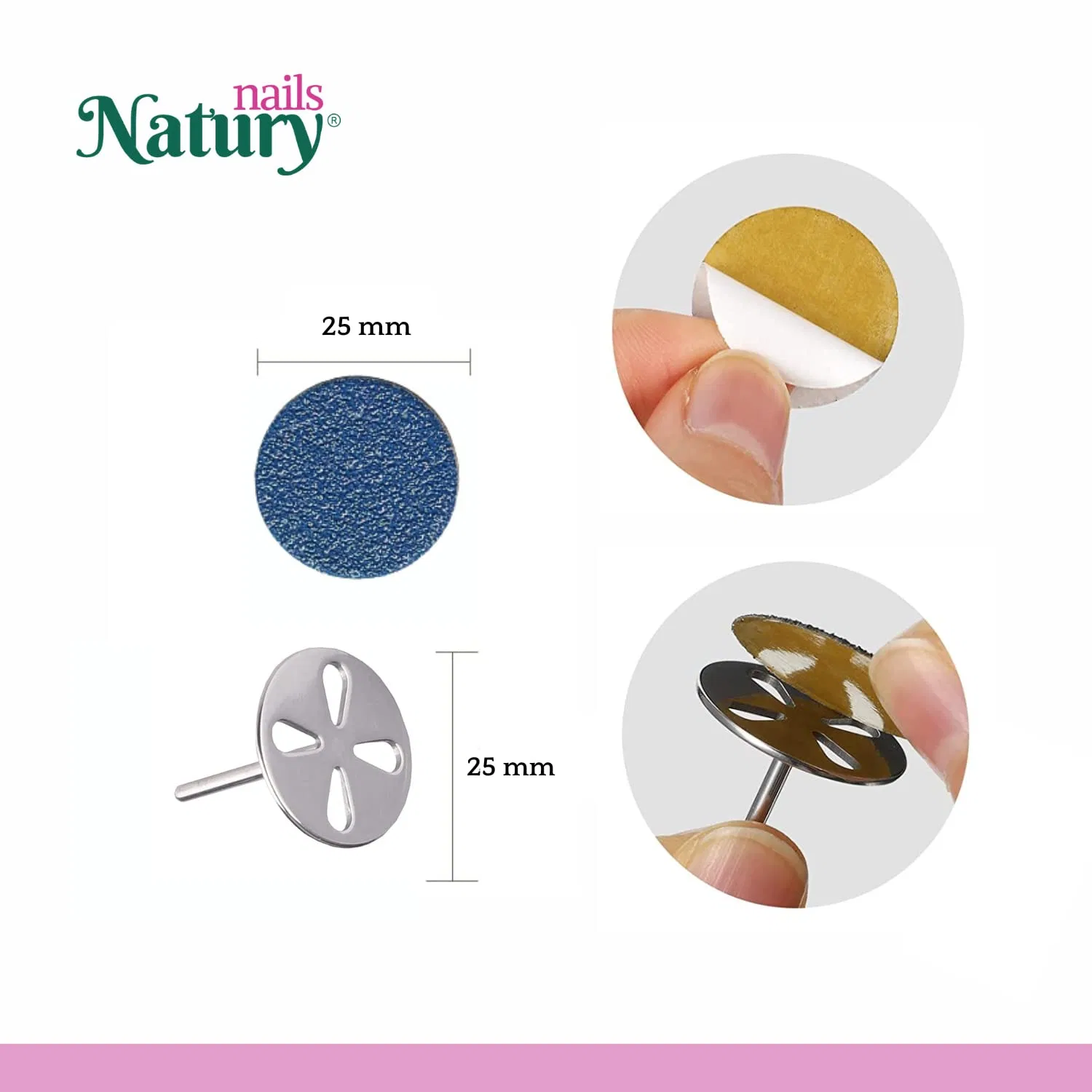 Набор бумажных дисков Natury Nails Expert 25 мм, 100 шт. Natury Nails