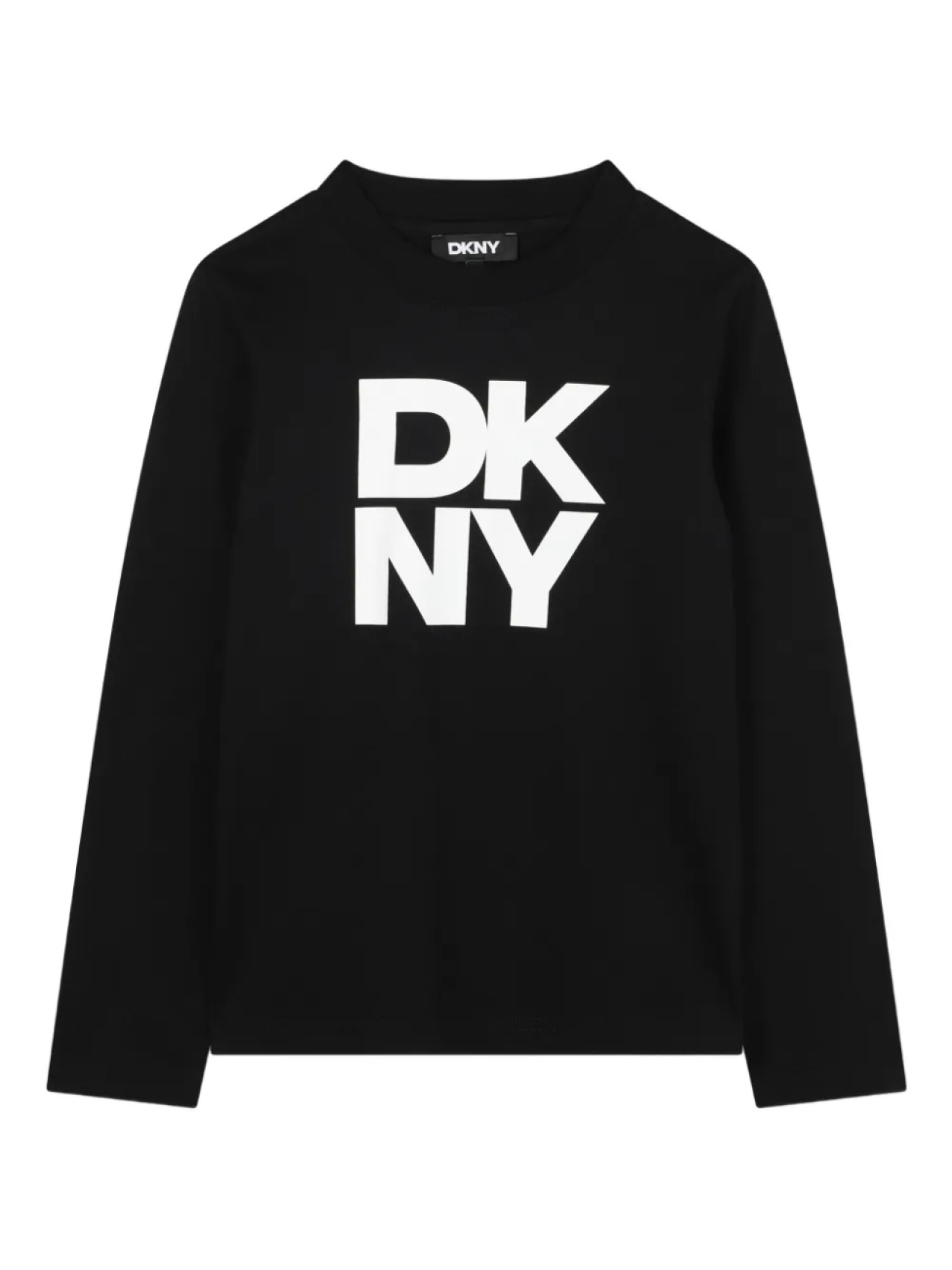 

Dkny Kids топ с длинными рукавами и логотипом, черный