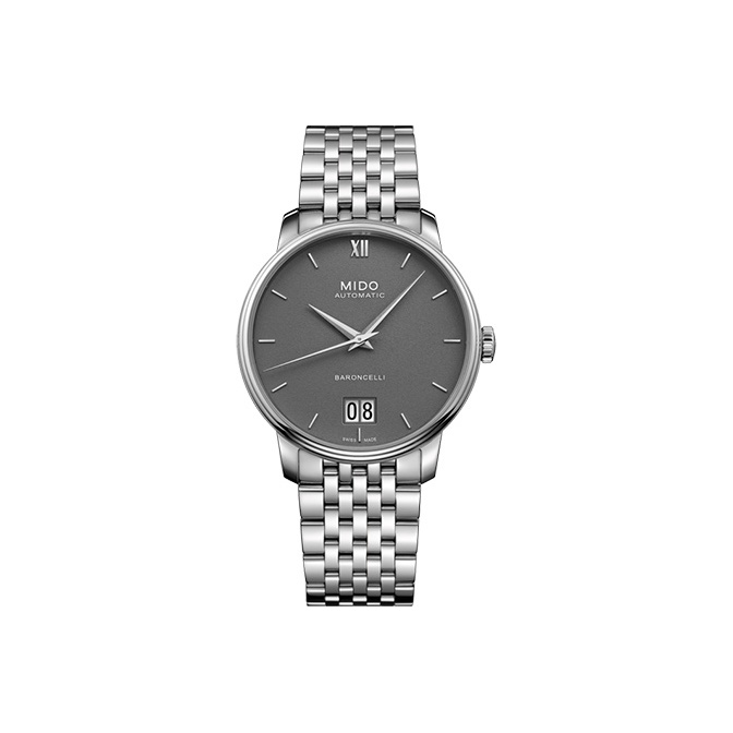 

MIDO Часы Men's Baroncelli Watch, Smoke Coal Gray