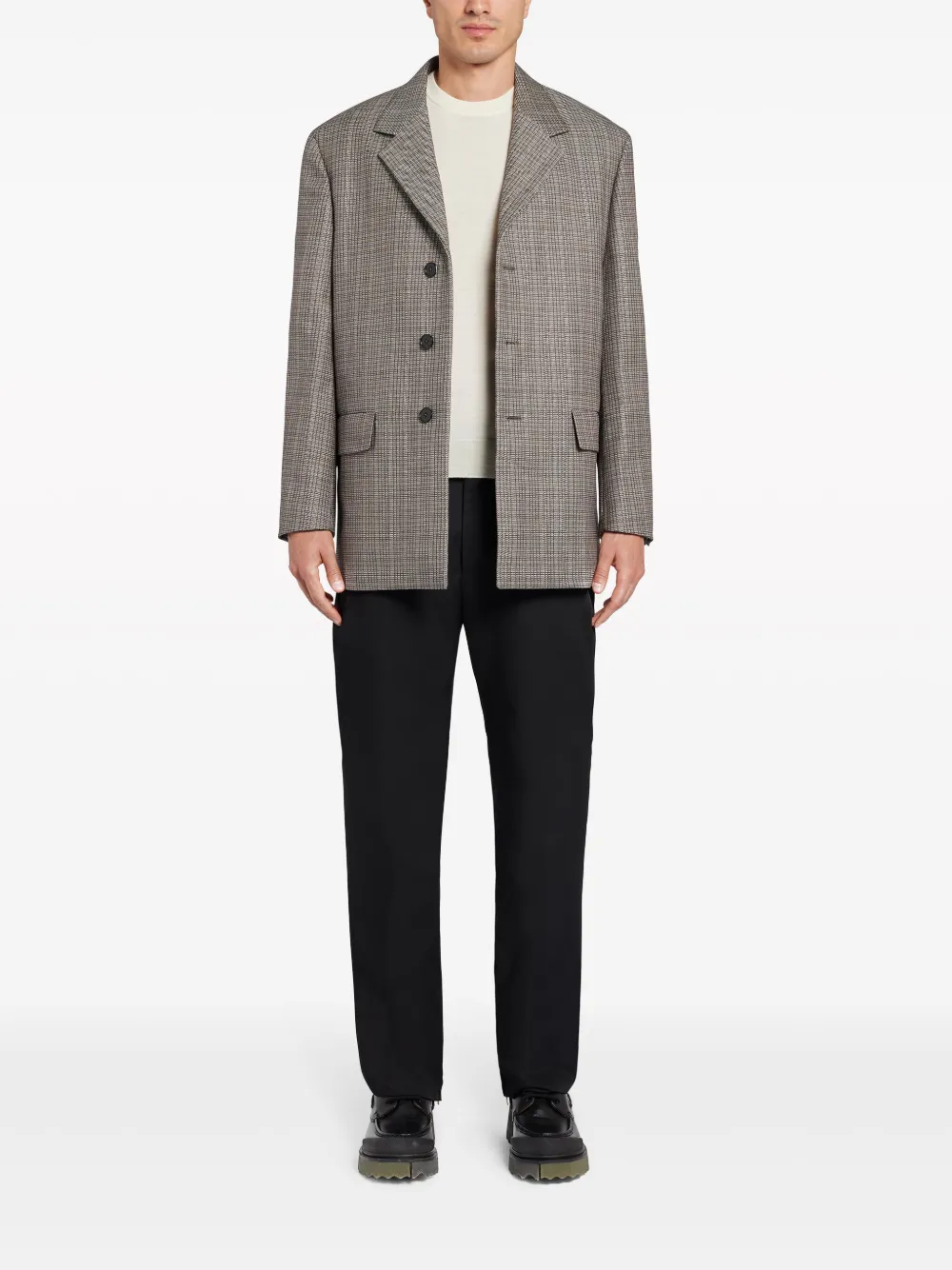 Джемпер из вирджинской шерсти JIL SANDER, нейтральный — фото 2