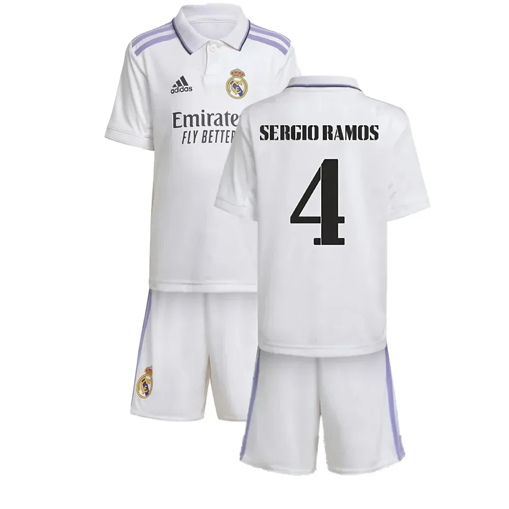 Детский комплект Real Madrid Sergio Ramos 2022/23, белый