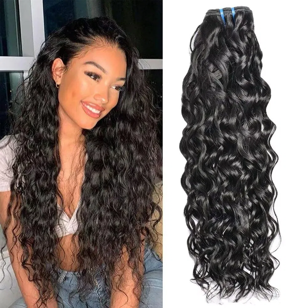 Натуральные кудрявые волосы Ladiary Brazilian Human Hair Water Wave (1 пучок, 10 дюймов) Ladiaryf
