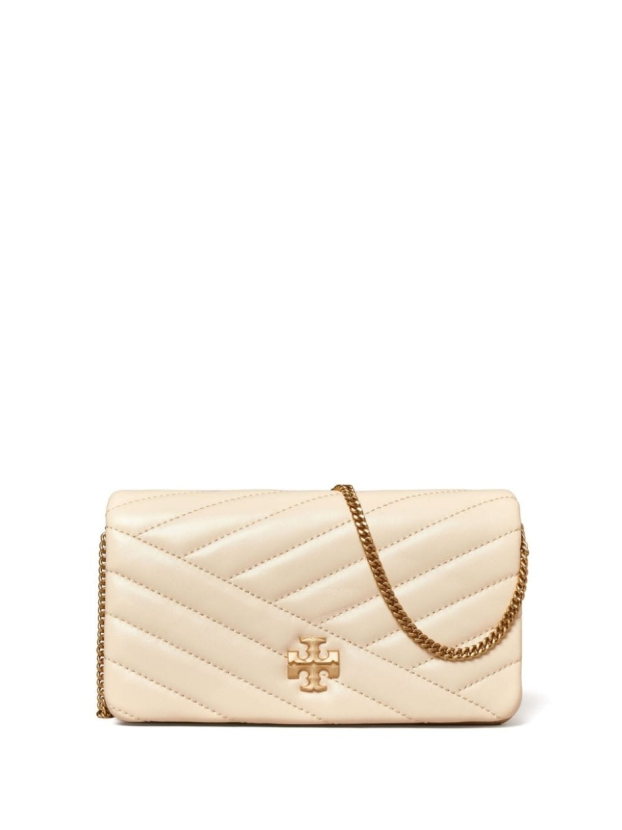 

Tory Burch кошелек Kira Chevron, нейтральный цвет