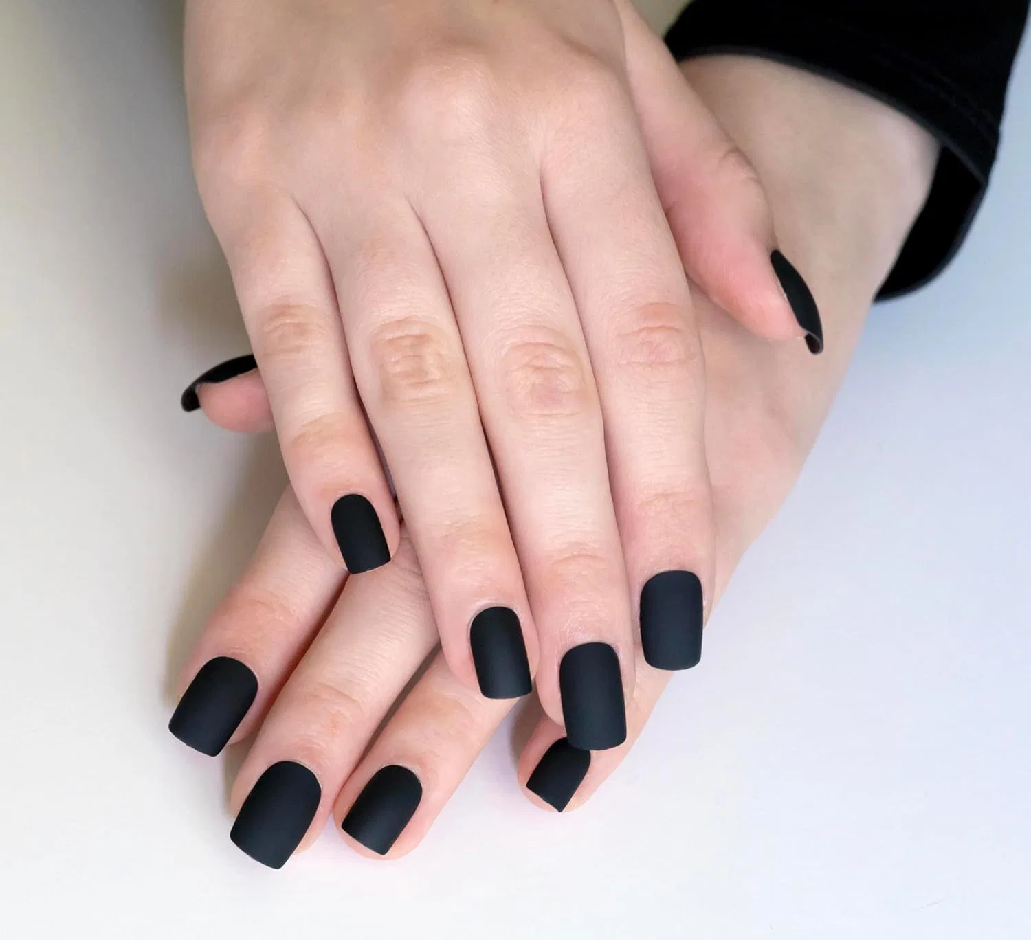 Накладные ногти «Flexy Gel» матовые черные, 30 шт. Ain Katy, Black.Mtt30