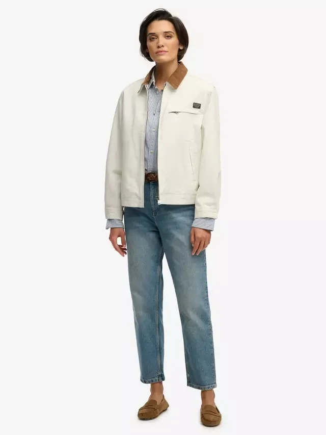 Куртка ранчо с вельветовым воротником Superdry, Off White — фото 3
