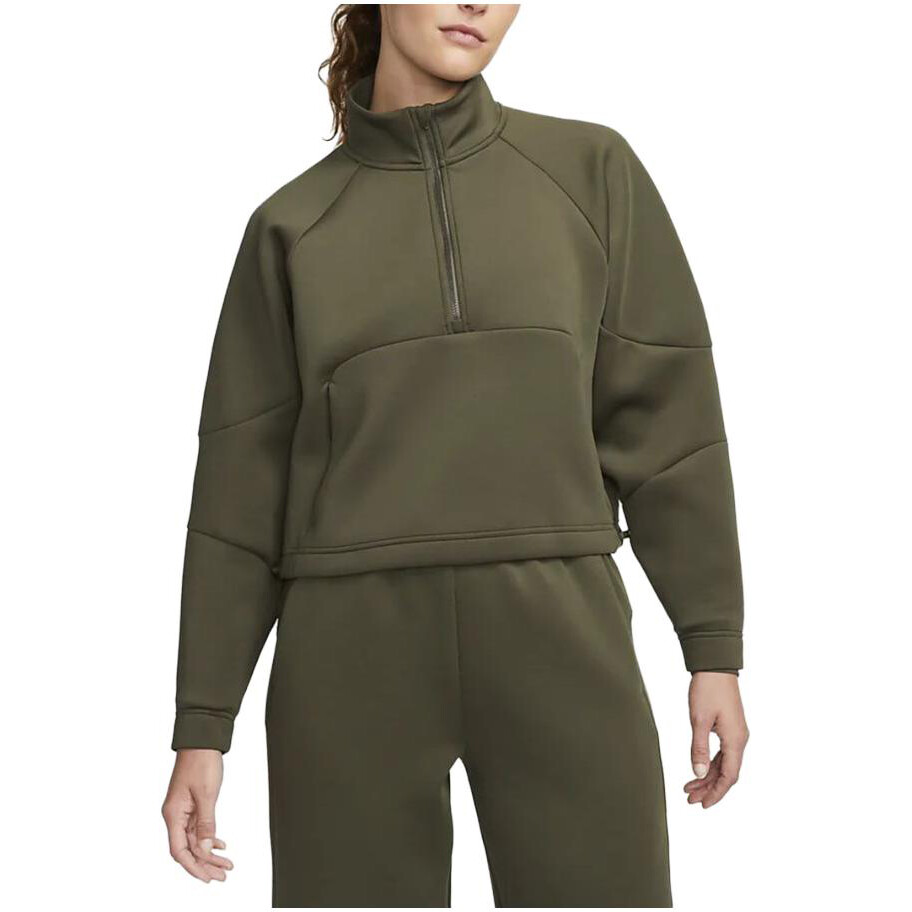 Толстовка Dri-Fit женская, цвет хаки зеленый Nike — фото 3