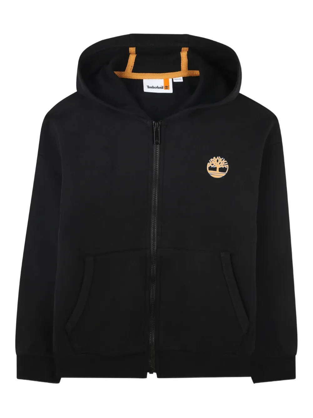 

Кардиган с капюшоном и вышитым логотипом Timberland Kids, черный
