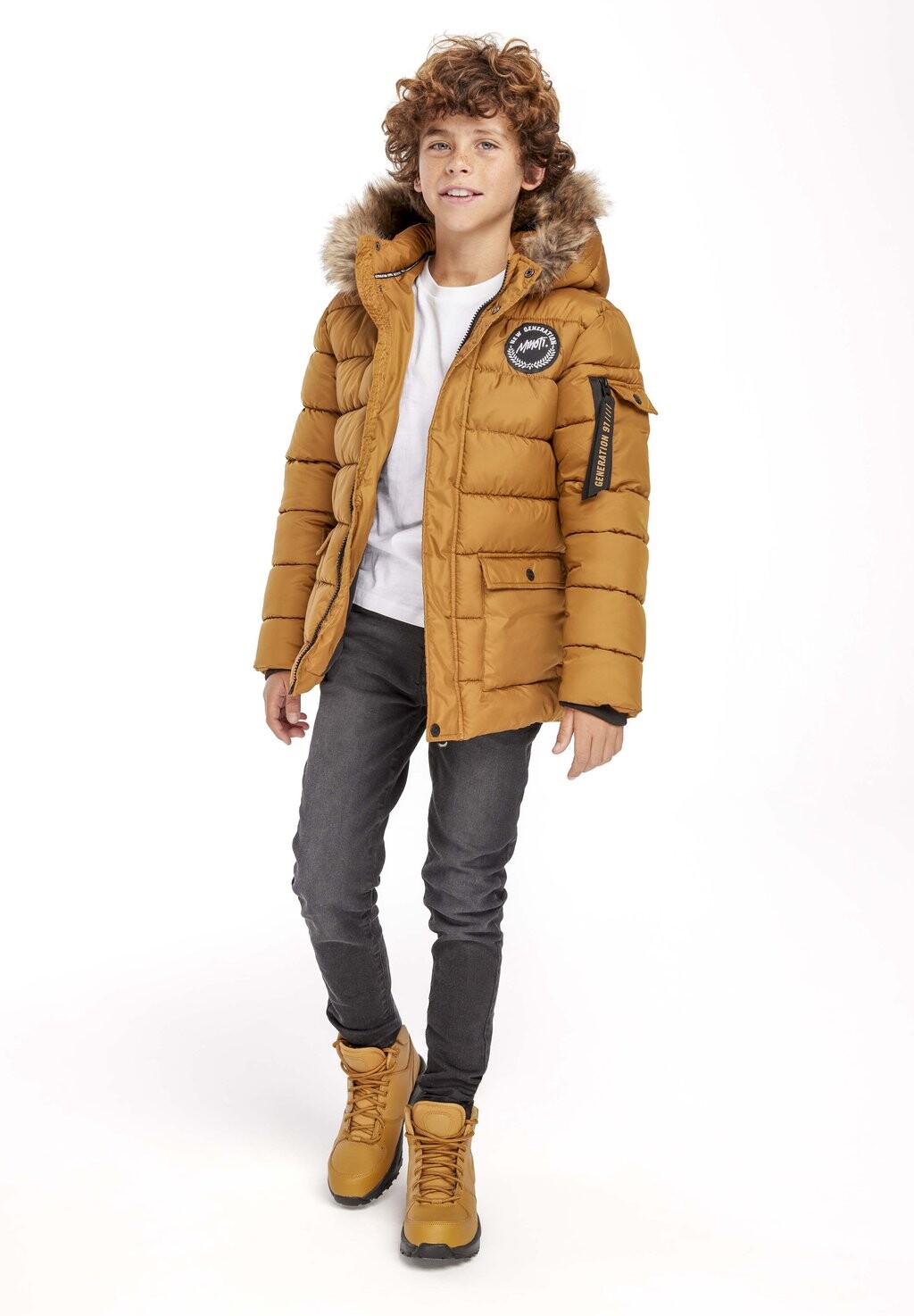 

Зимняя куртка PADDER PUFFER MINOTI, цвет gold black