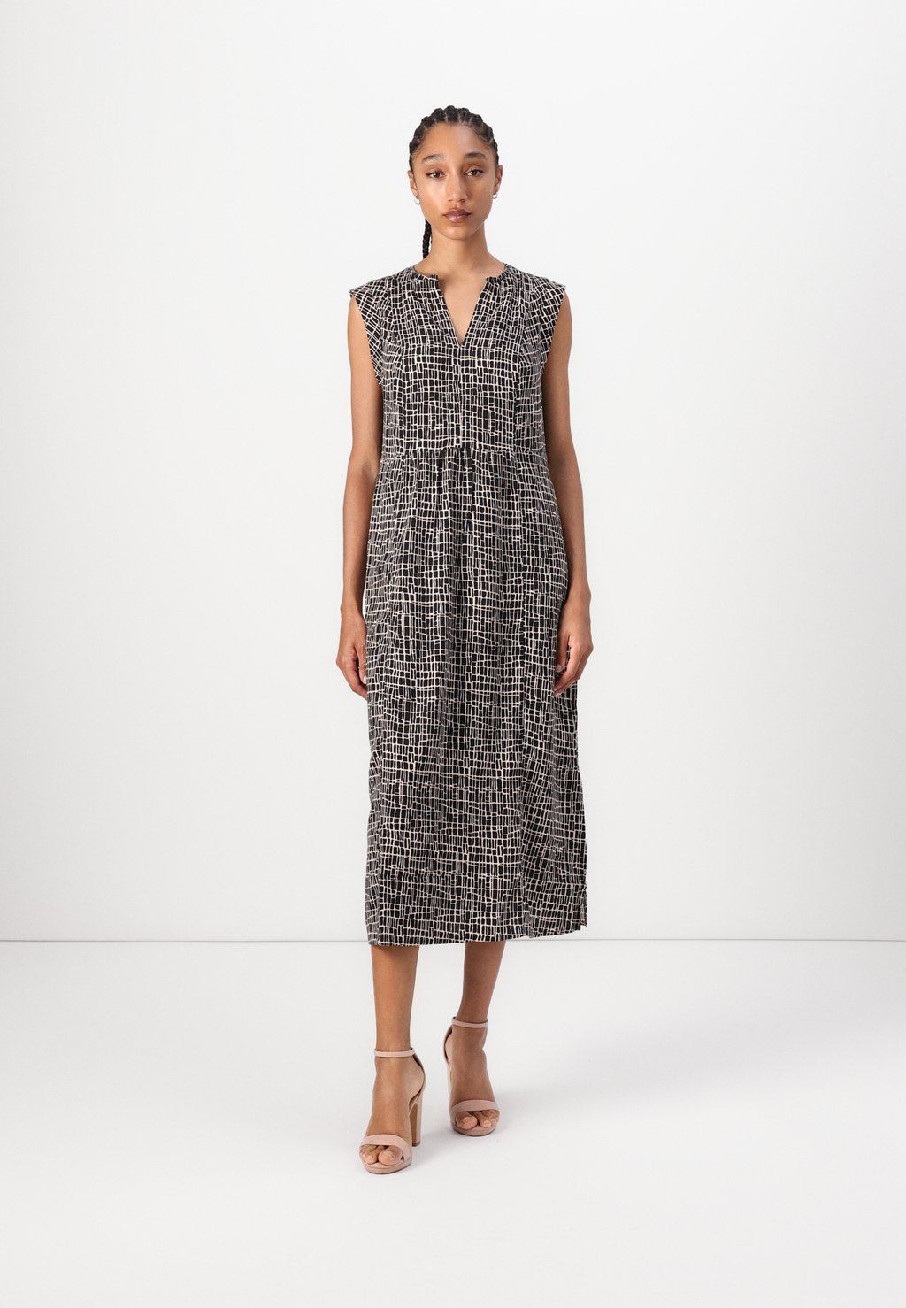 

Повседневное платье DRESS SLEEVELESS PRINTED TOM TAILOR, мультиколор