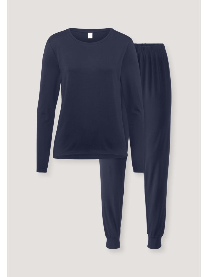 

Hessnatur Пижама стандартной длины темно-синего цвета