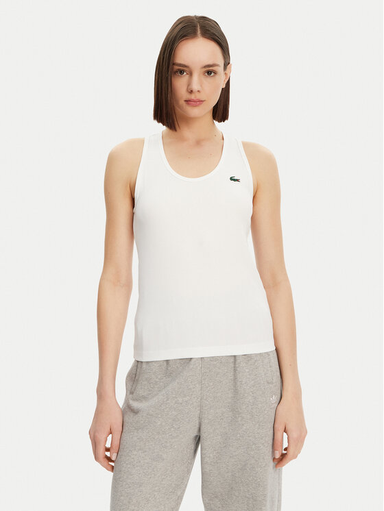 

Топ slim fit TF4874 Lacoste, белый