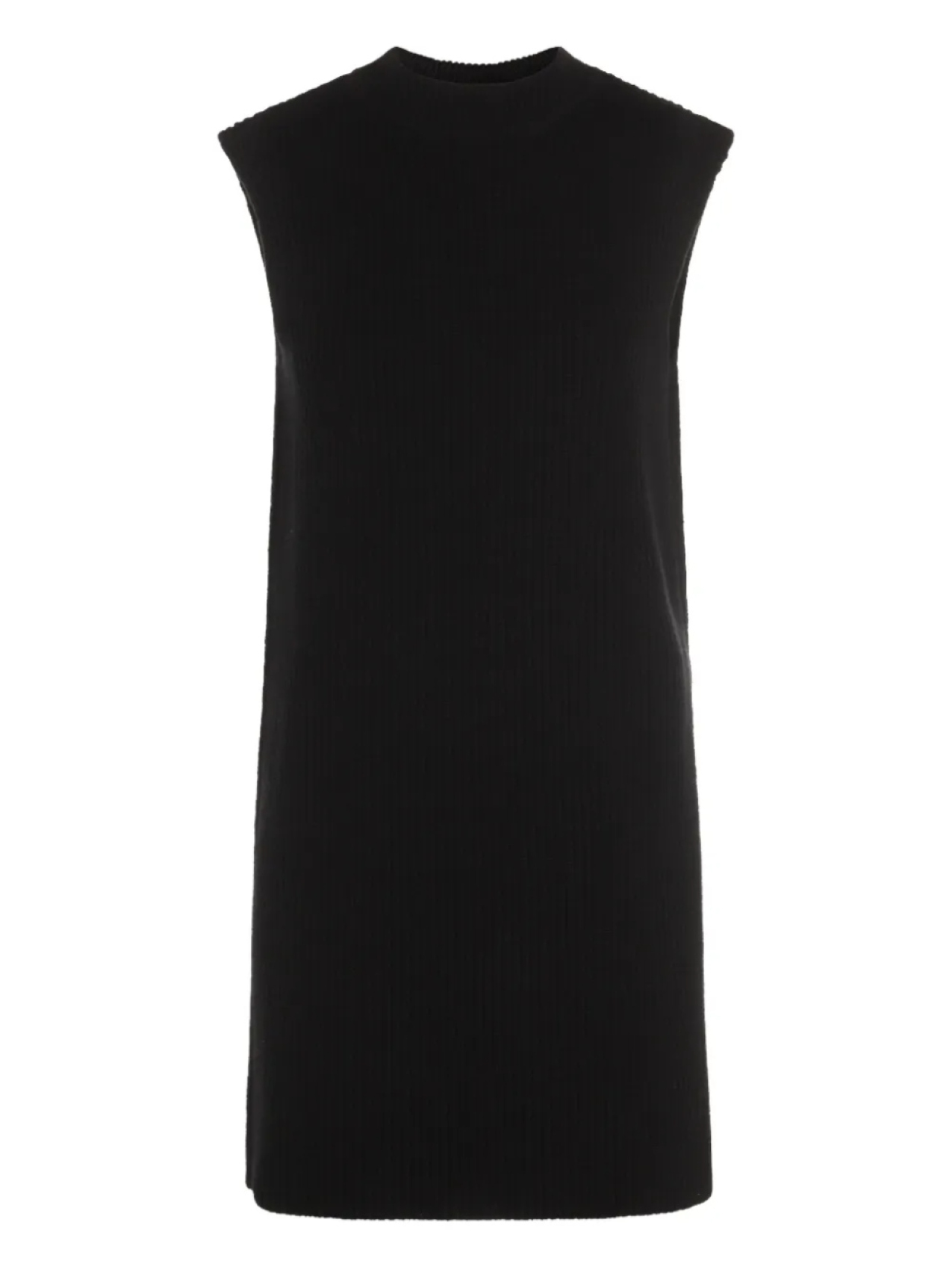 

Вязаный жилет без рукавов Jil Sander, черный