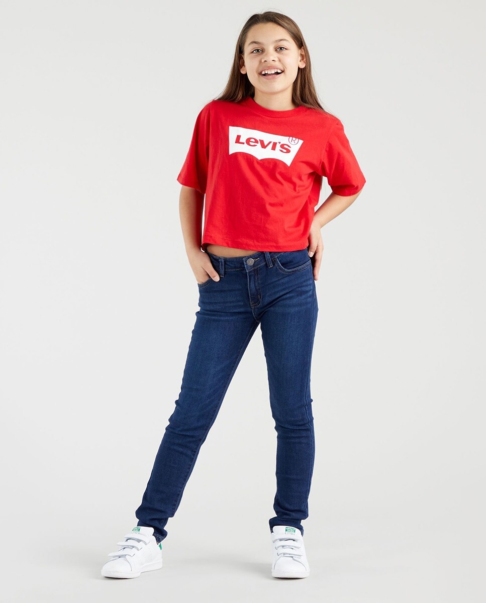 

Очень узкие брюки для девочек черного цвета Levi's, черный