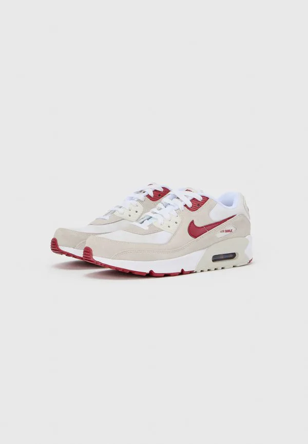 Кроссовки air max 90 унисекс Nike Sportswear, White/Team Crimson/Light Bone/Summit White — фото 2