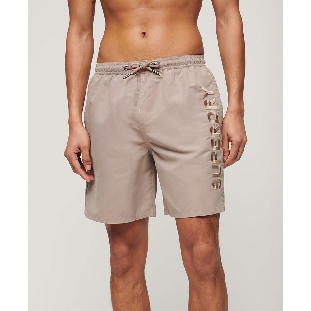 

Шорты для плавания Superdry Premium Embroidered 17´´ Swimming Shorts, бежевый