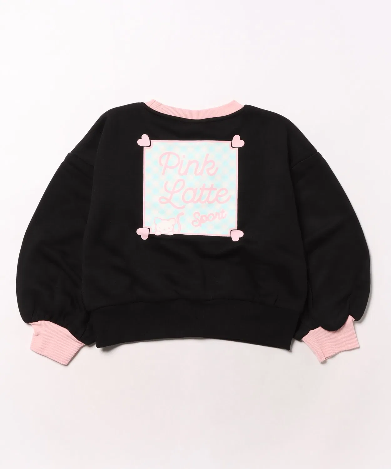 Спортивная кофта PINK-latte sports с логотипом, 130-160 см, офф-вайт — фото 2