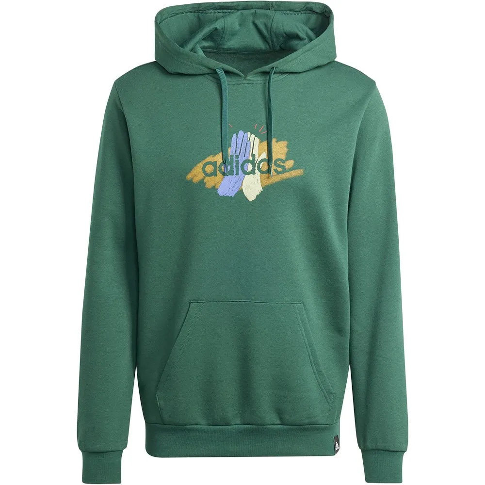 Худи adidas Codes Graphic, зеленый — фото 3