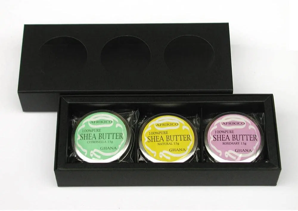 Набор масла ши AFRIKICO 100% Pure Shea Butter 3×15 г Afrikiko — фото 2