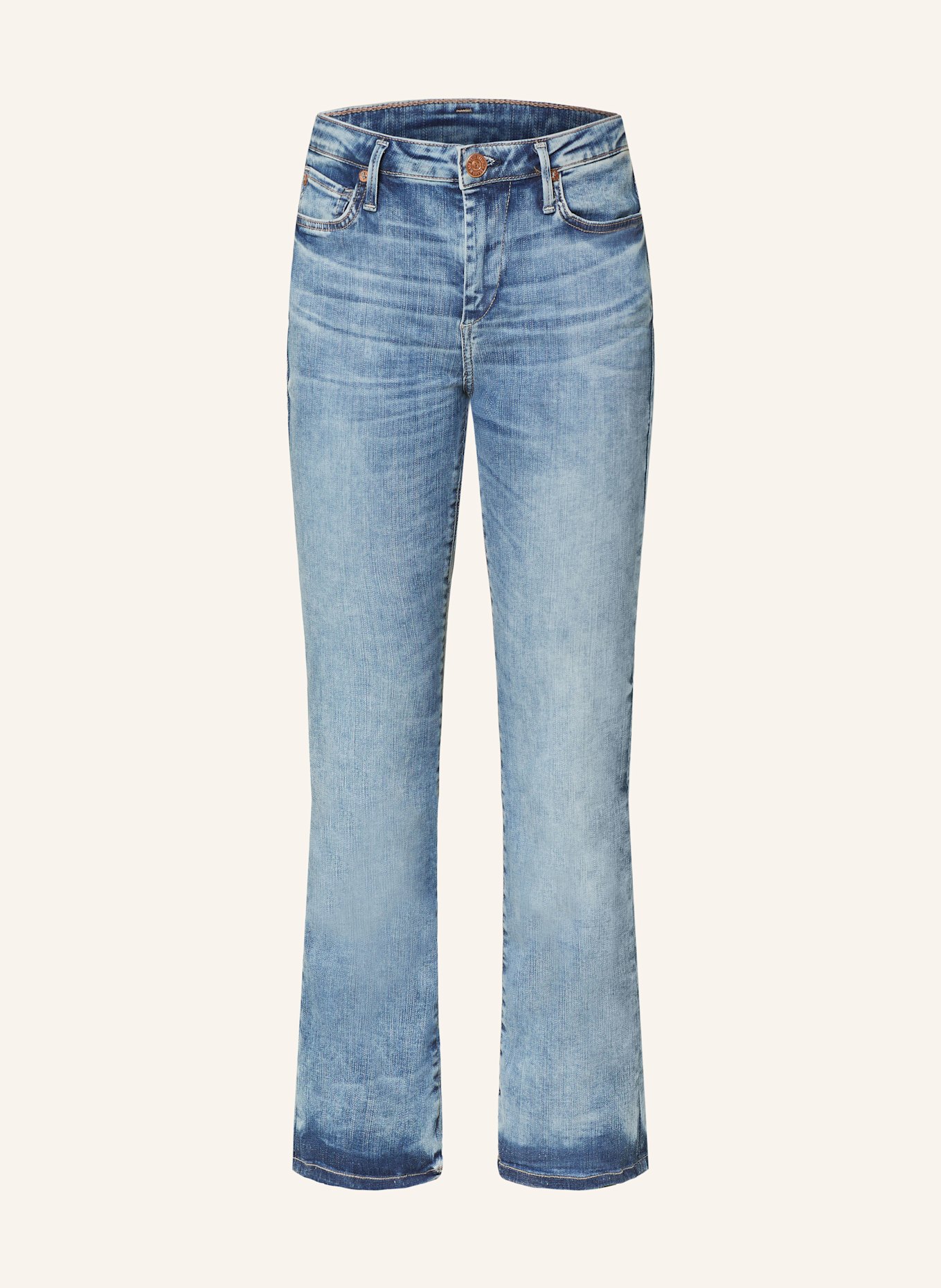 

Расклешенные джинсы халле True Religion, синий