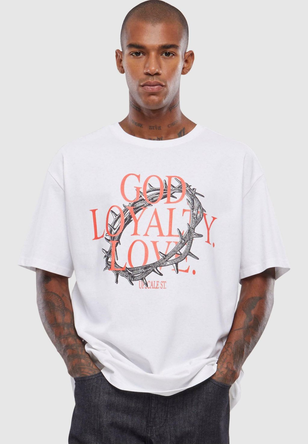 

Футболка с принтом God Loyalty Love Upscale by Mister Tee, белый