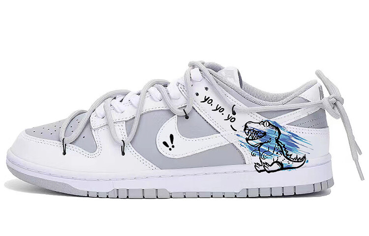 

Кроссовки Nike Skateboarding Shoes Men Low-top White/Gray/Blue, белый