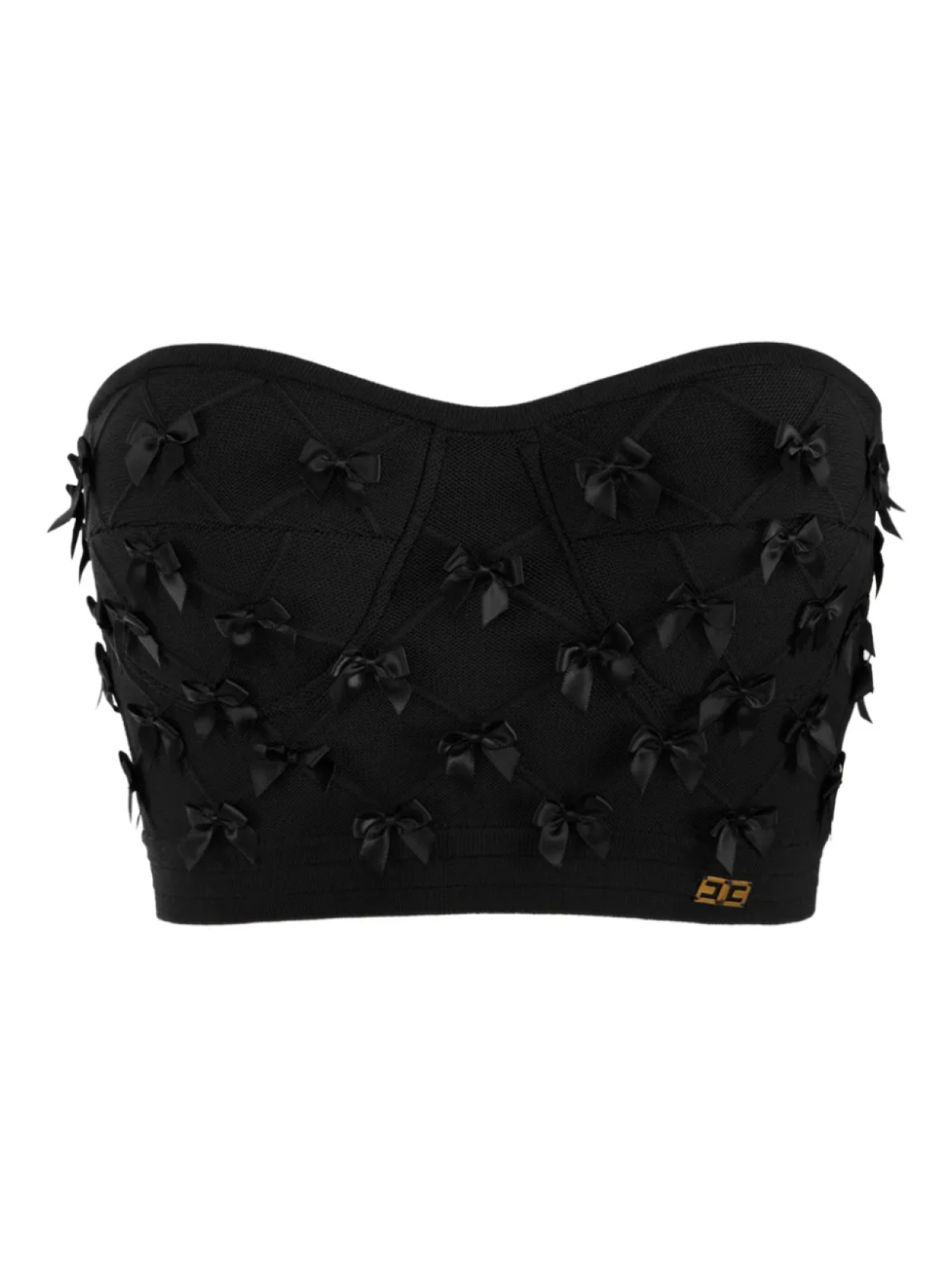 

Топ с бантом Elisabetta Franchi, черный
