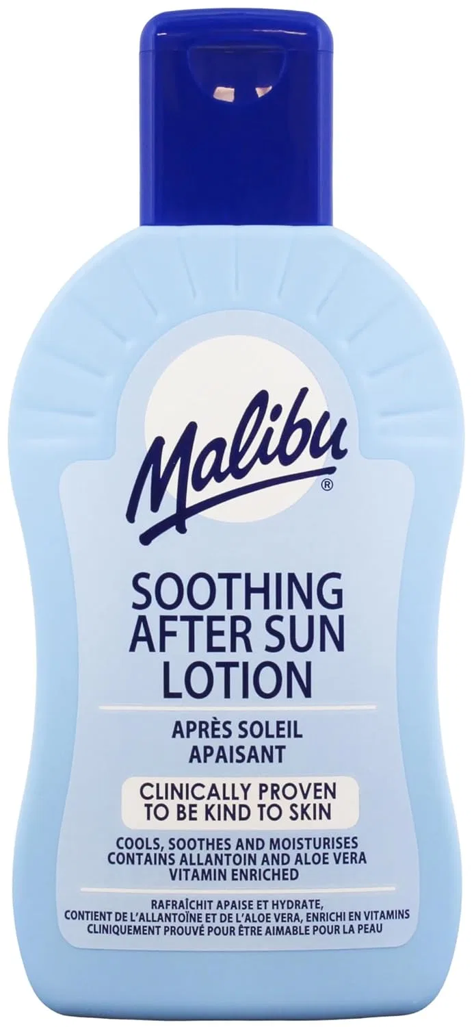 Успокаивающий лосьон после загара с алоэ вера Malibu, 200 мл Malibu