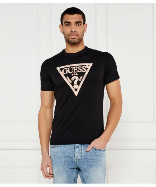 

Футболка Slim fit Guess Jeans, черный