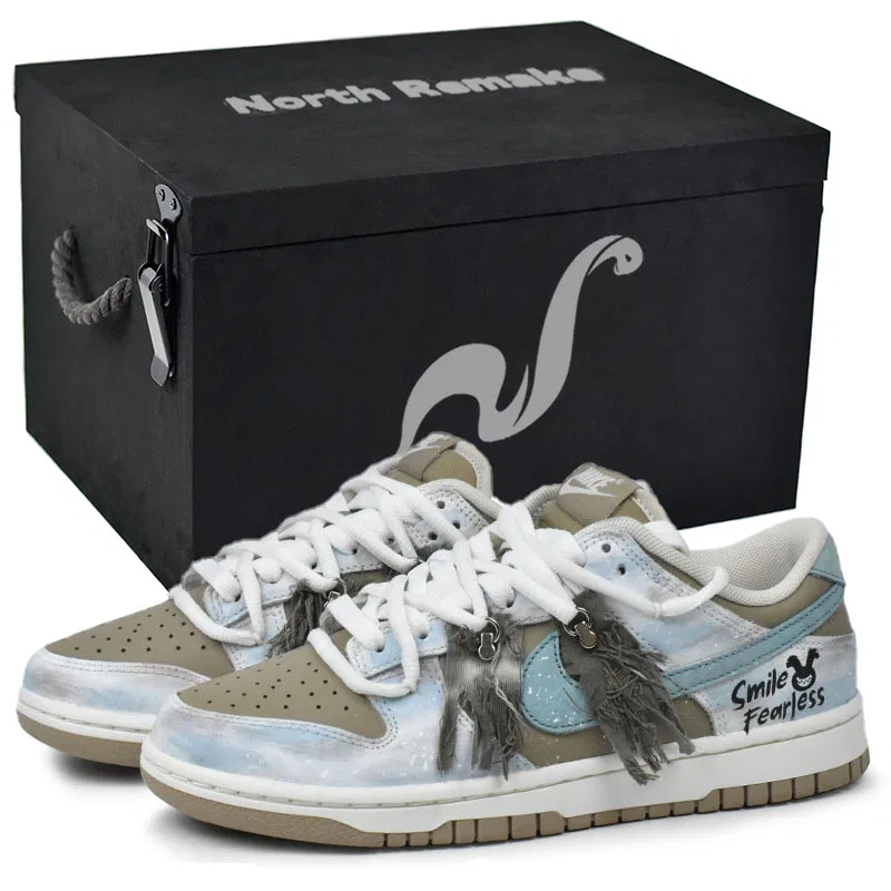 Кроссовки для скейтбординга низкие Nike Dunk Low Sea Breeze Fringe