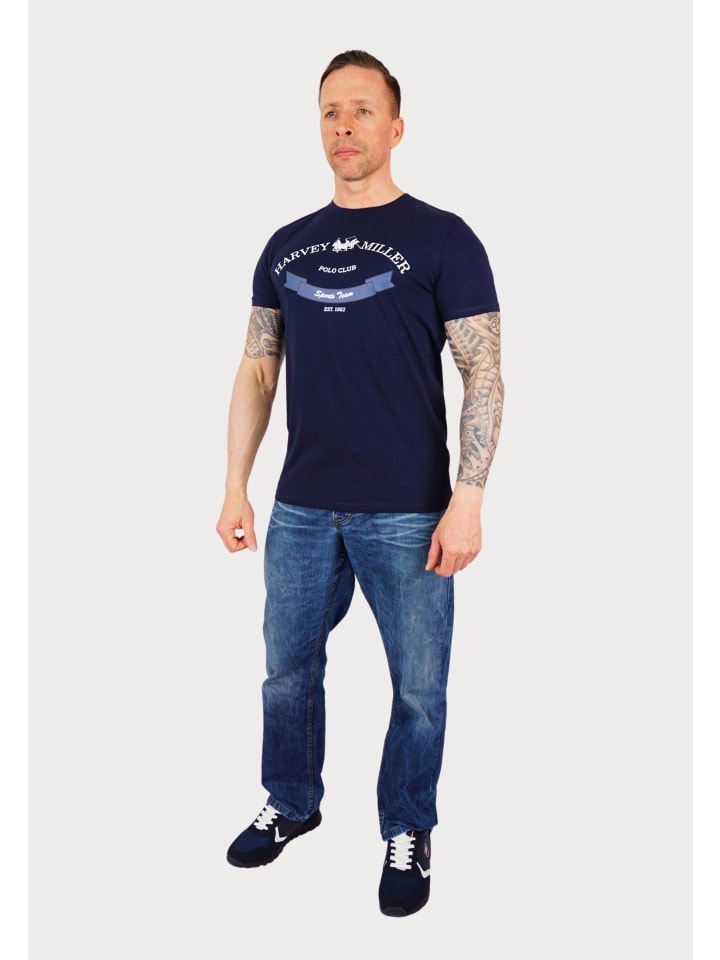 

Футболка темно-синего цвета HARVEY MILLER POLO CLUB, Синий, Футболка темно-синего цвета HARVEY MILLER POLO CLUB