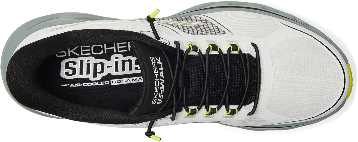 Мужские кроссовки Skechers Go Walk Glide Step 2.0 с легким надеванием от Zalor, белый/черный — фото 2
