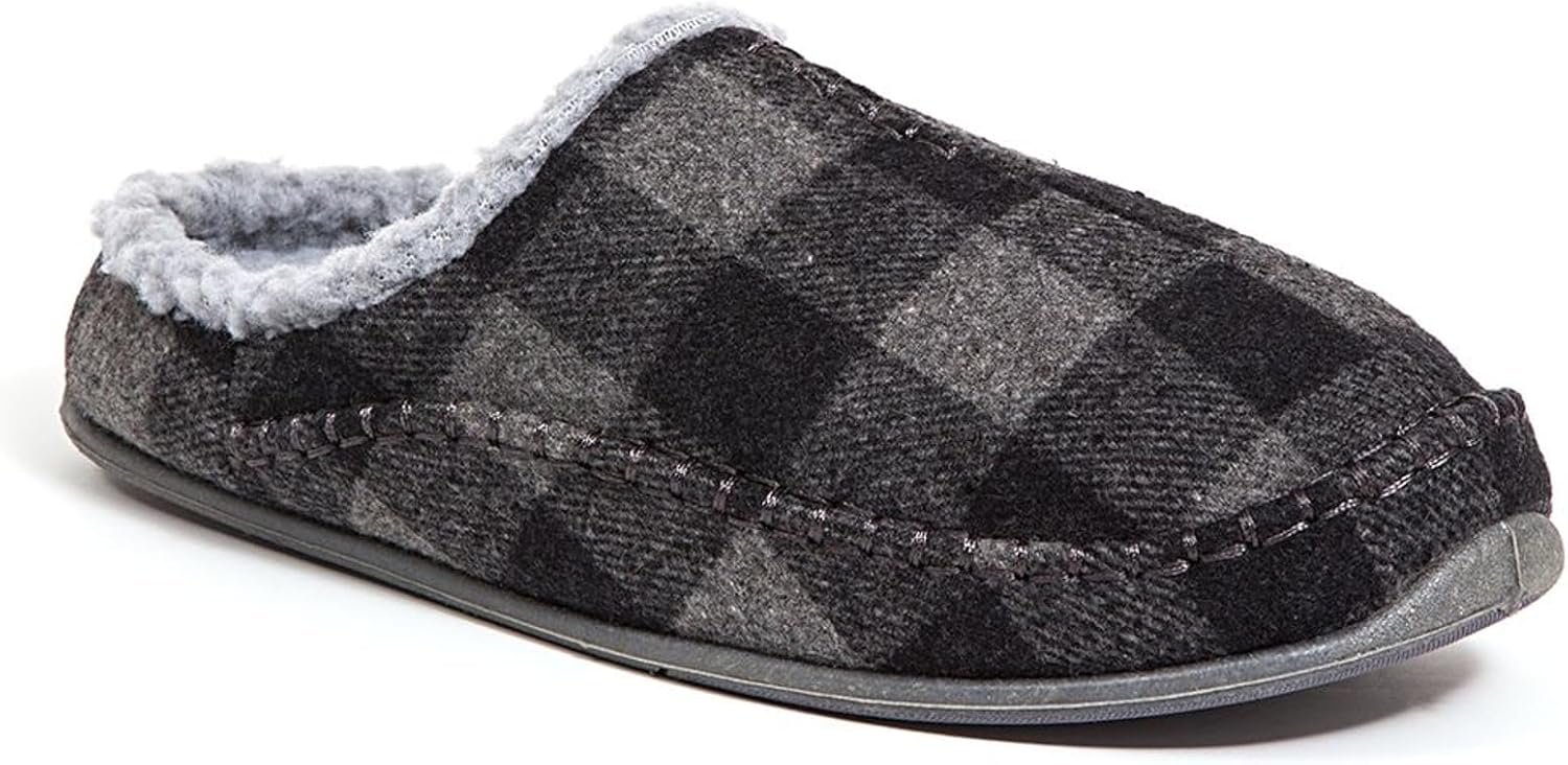 

Мужские комфортные тапочки Deer Stags, черный/серый