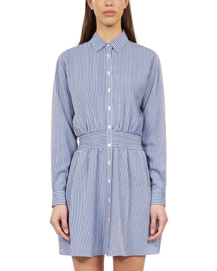 

Платье-рубашка в короткую полоску The Kooples, синий