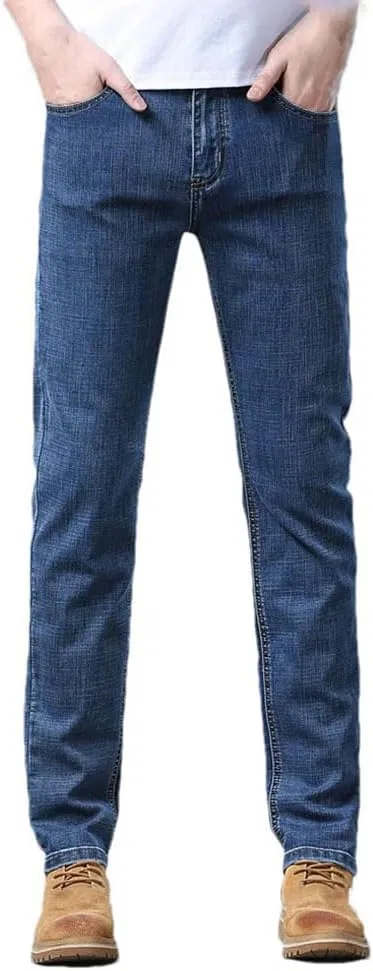 Джинсы Slim Fit Stretch Denim, Сине-серый