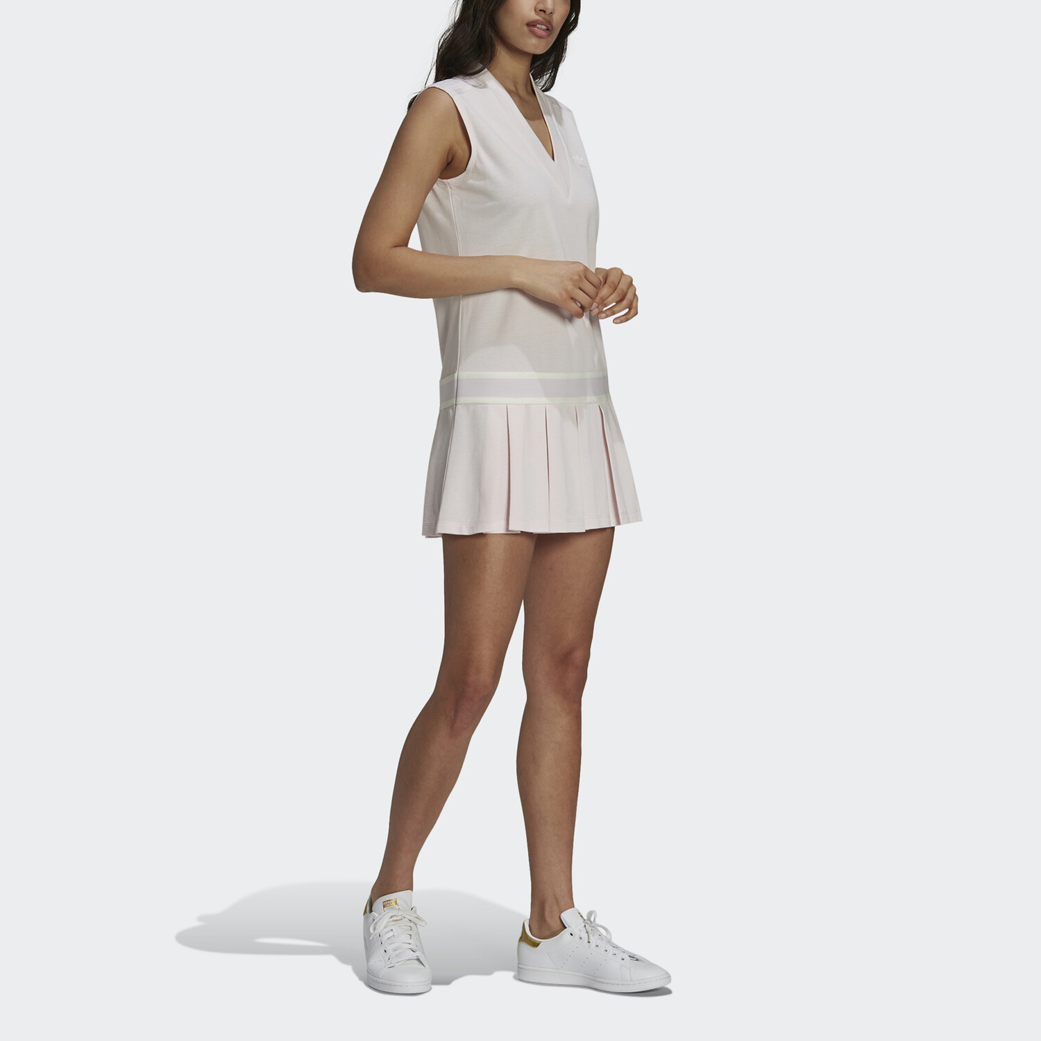 Платье без рукавов женское жемчужно-кристально-фиолетовое Adidas Originals — фото 4