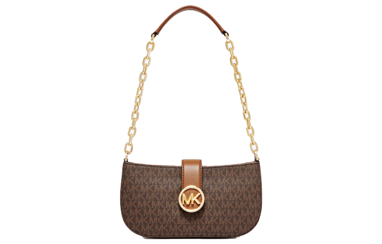 

MICHAEL KORS Сумка через плечо из искусственной кожи, небольшого размера, темно-коричневая