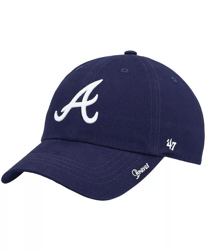 

Женская темно-синяя регулируемая шапка Atlanta Braves Team Miata Clean Up '47 Brand, синий