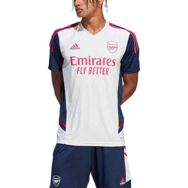 Футболка тренировочная майка arsenal condivo 22 Adidas, белый — фото 3
