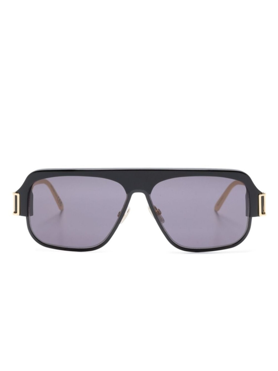 

Marni Eyewear солнцезащитные очки-пилоты Burullus, черный
