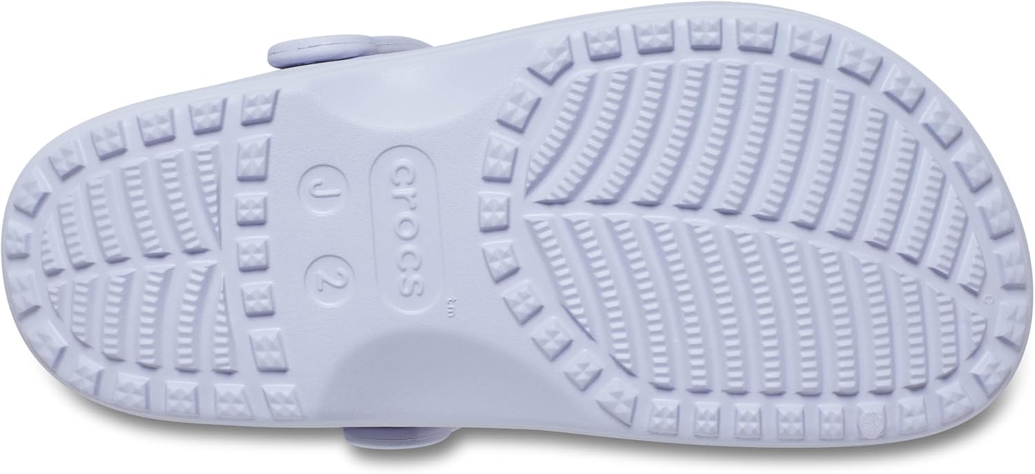 Детские кроксы Crocs с классическим цветочным дизайном, пурпурный — фото 3