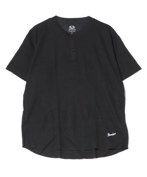 

Футболка-поло с воротником-хенли, Fruit of the Loom x Number (N)ine, черный