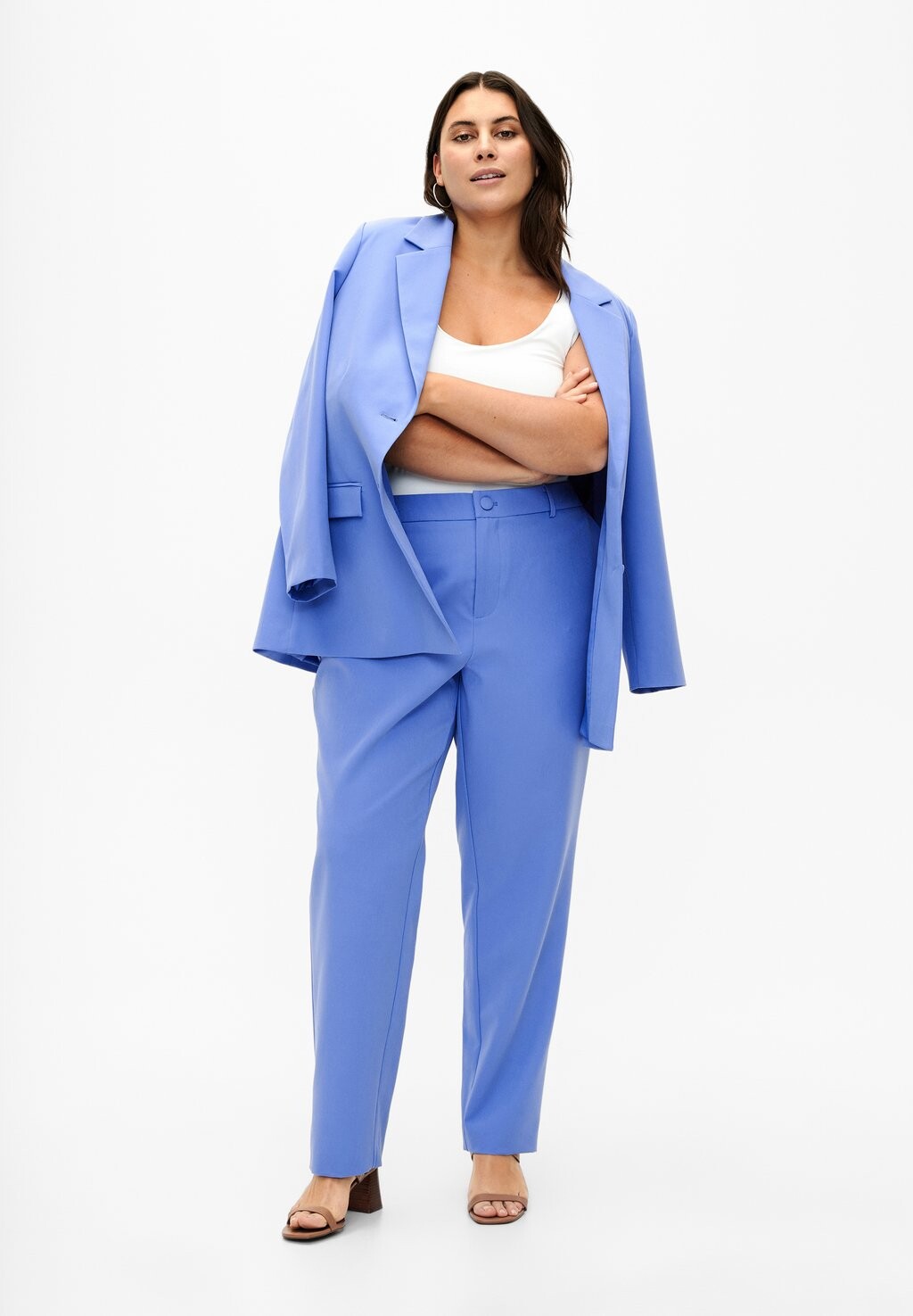 

Брюки STRAIGHT LEG WITH POCKETS Zizzi, синий